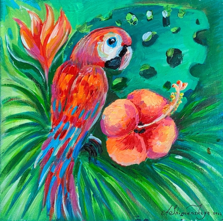 Rainforest colors by artist Anastasia Shimanskaya